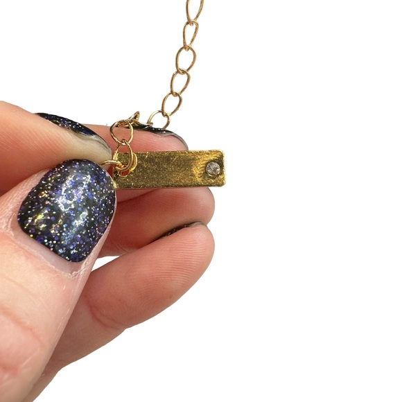 Steve Madden Necklace Womens Evil Eye Quartz Celestial Charm Crystal Gold - Picture 6 of 9